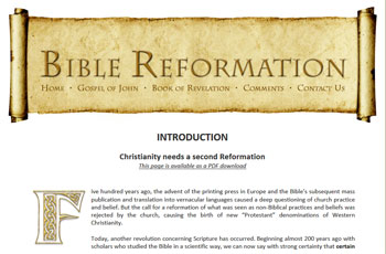 Bible Reformation